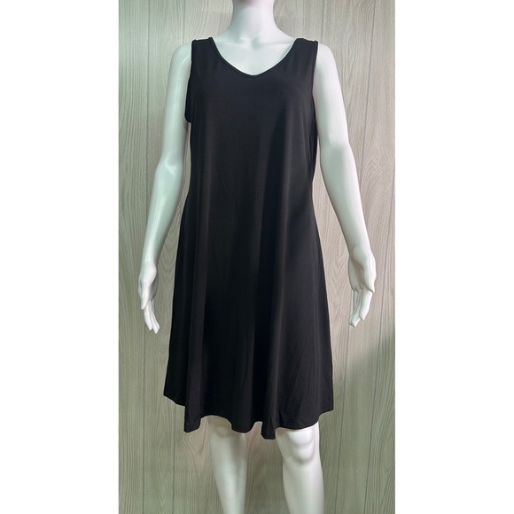 Shiela Rose Dresses & Skirts - Shiela Rose L‎ Black V Neck Sleeveless A-Line Dress Nadine West Style 82888